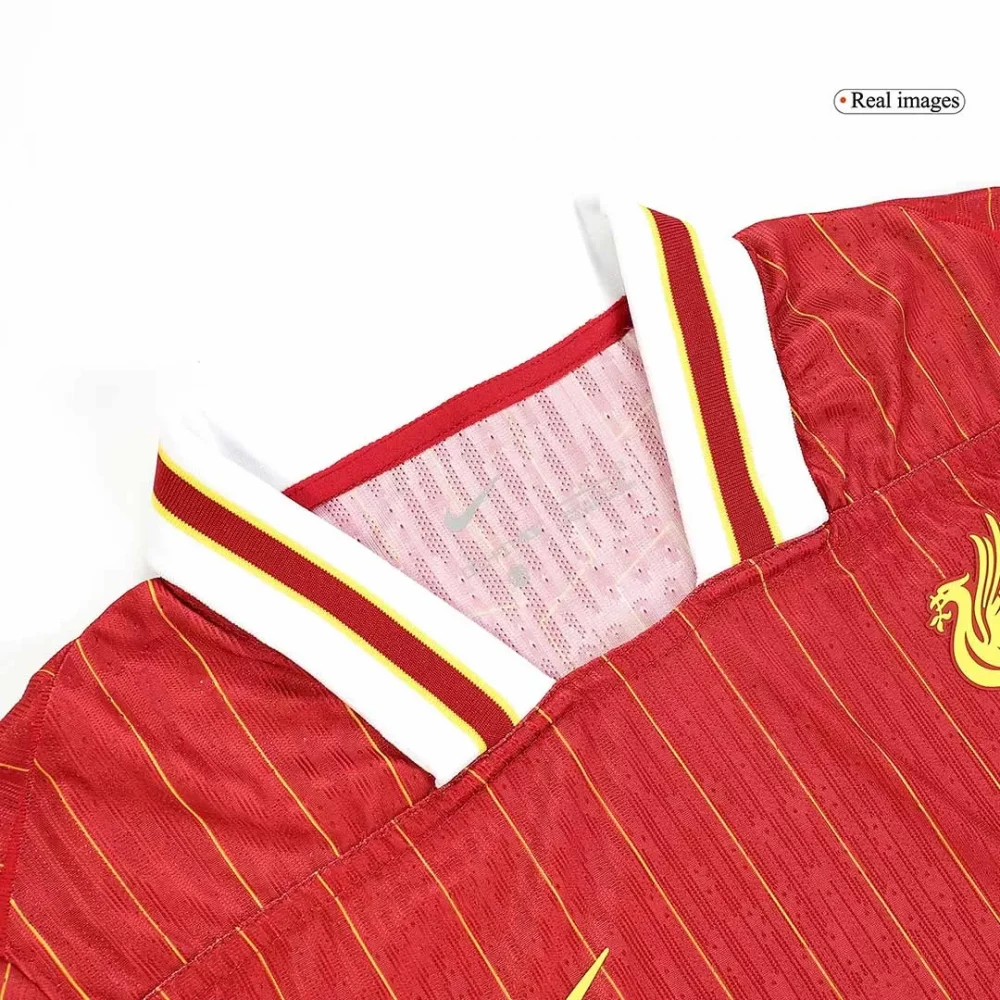 M.SALAH #11 Liverpool Home Authentic Soccer Jersey - Image 2