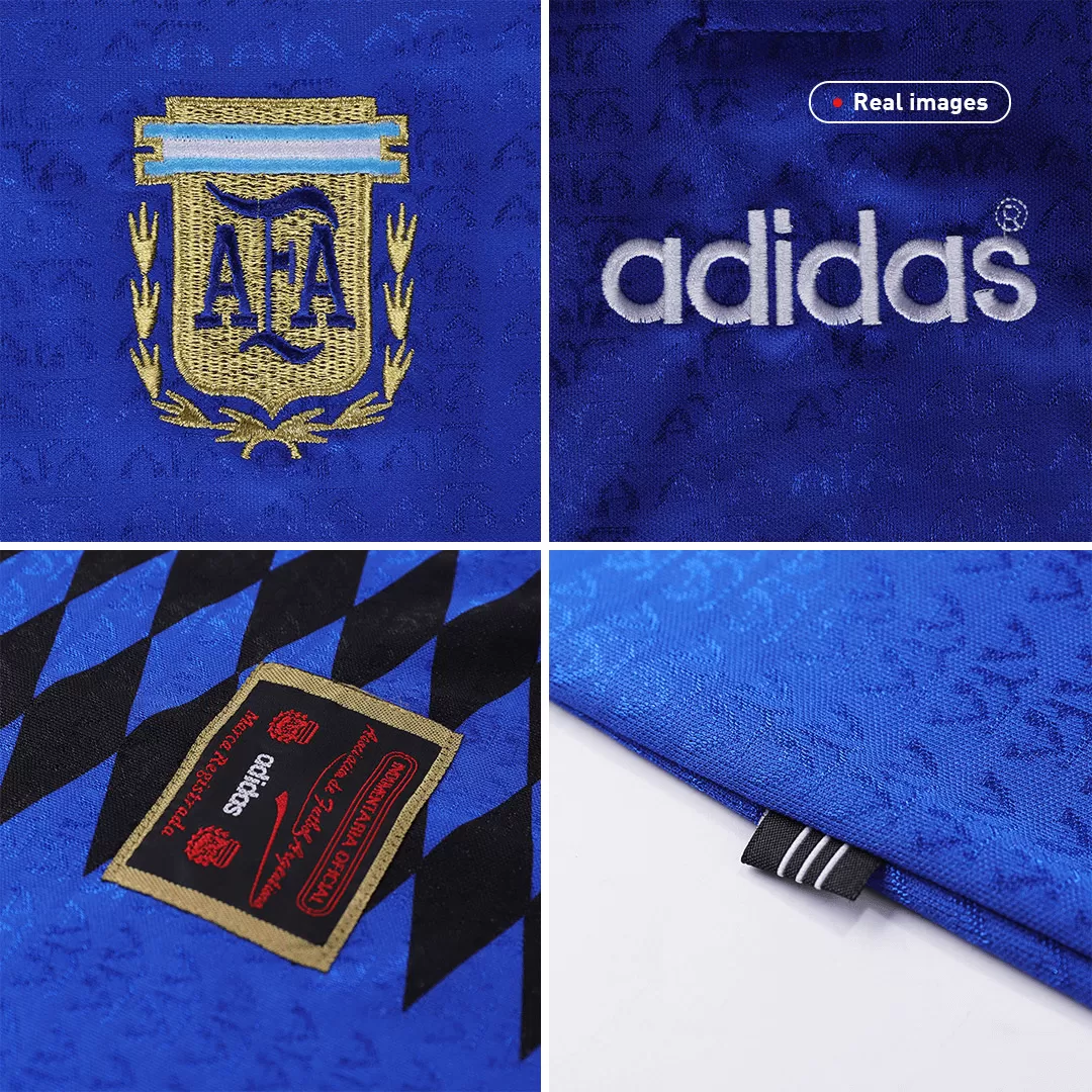 Vintage Soccer Jerseys Argentina Away Jersey Shirts 1994 - Image 7