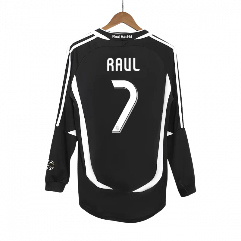 Vintage Soccer Jersey RAUL #7 Real Madrid Away Long Sleeve 2006/07
