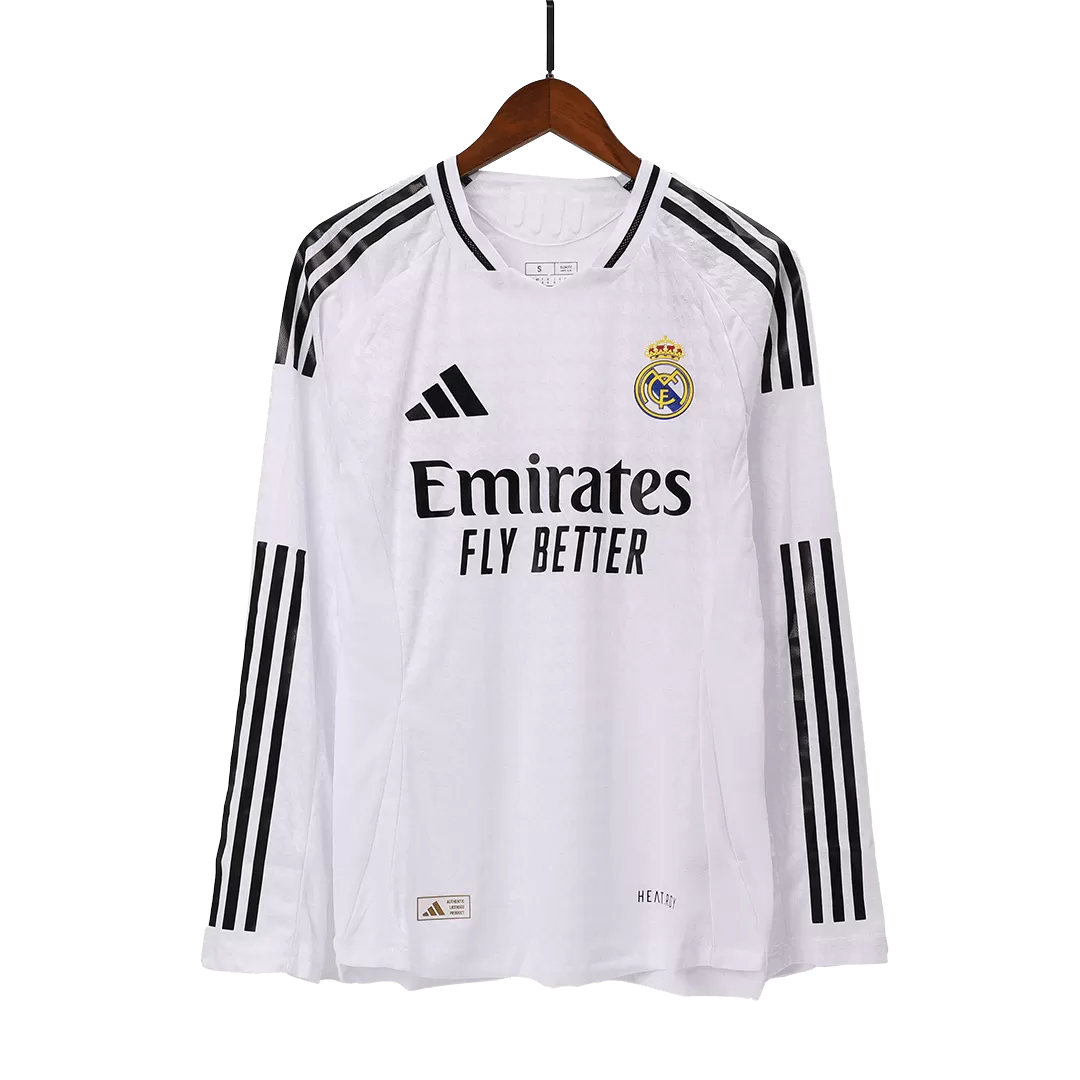 Authentic Real Madrid Home Long Sleeve Soccer Jersey - Image 6