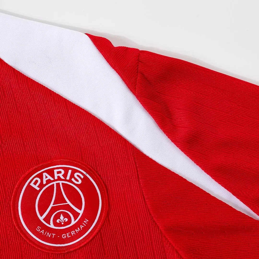 PSG 1/4 Zip Tracksuit 2025/26 Kids Red - Image 8