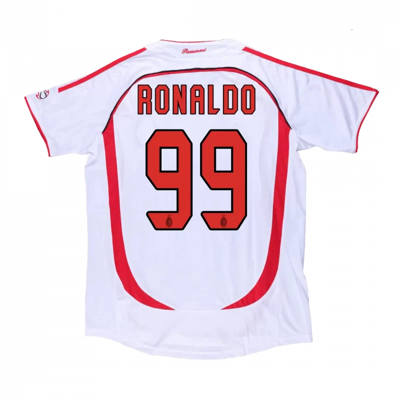 Vintage Soccer Jersey RONALDO #99 AC Milan Away 2006/07