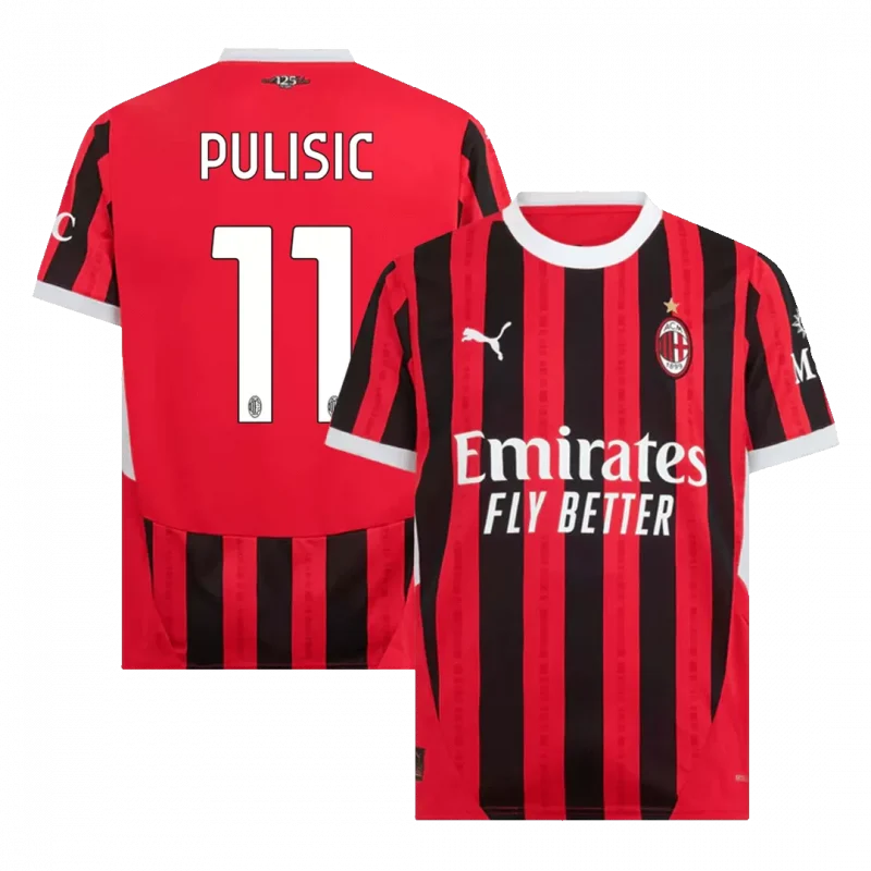PULISIC #11 AC Milan Home Soccer Jersey