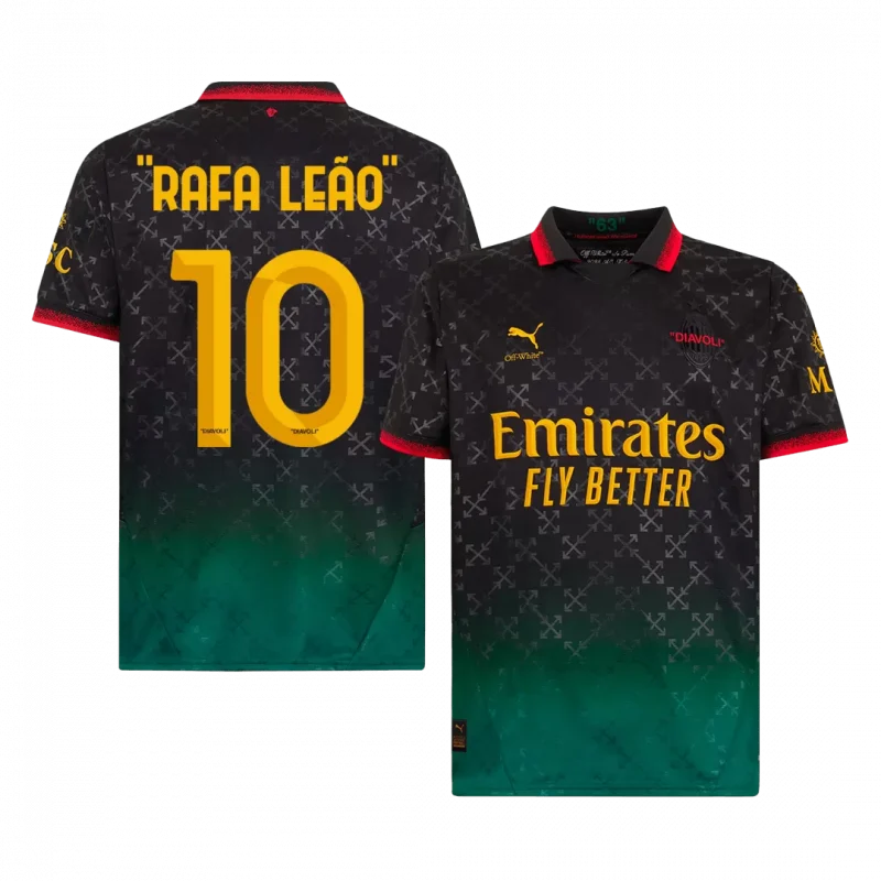 "RAFA LEÃO" #10 AC Milan Fourth Away Soccer Jersey