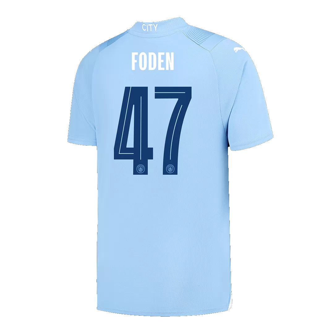 FODEN #47 Manchester City Home Soccer Jersey 2023/24 - UCL - Image 3