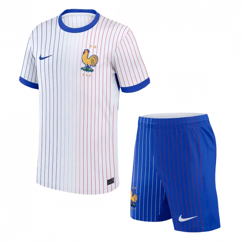 France Away Soccer Jersey Kit(Jersey+Shorts) Euro
