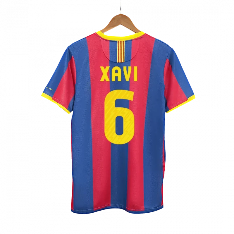 Vintage Soccer Jersey XAVI #6 Barcelona Home 2010/11