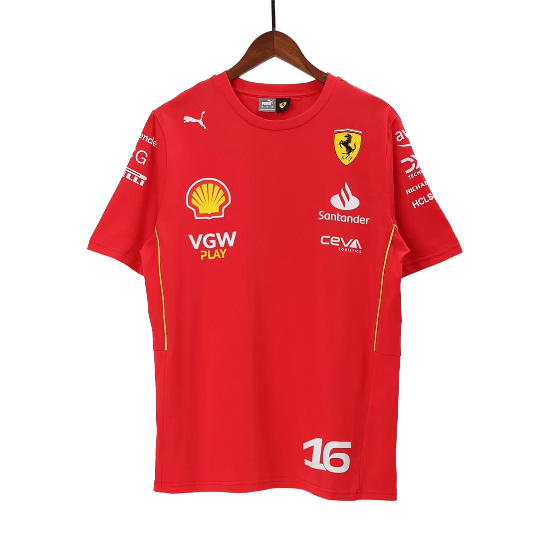 Charles Leclerc #16 Ferrari F1 Racing Team Shirt - Image 5