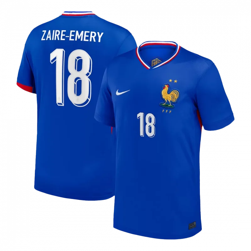 ZAIRE-EMERY #18 France Home Soccer Jersey