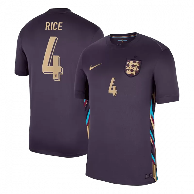RICE #4 England Away Soccer Jersey