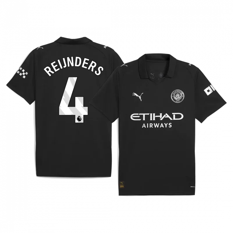 REIJNDERS #4 Manchester City Away Soccer Jersey 2025/26