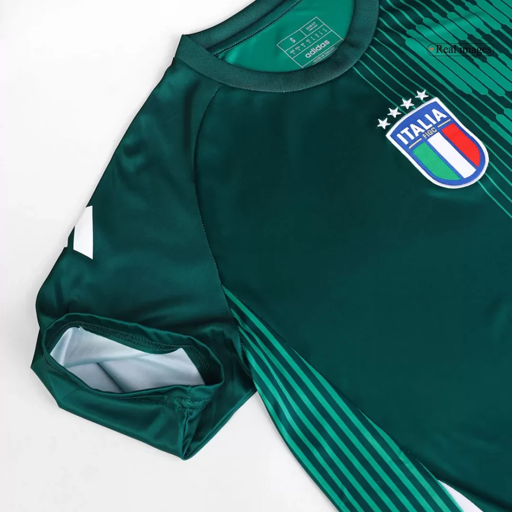 Italy Pre-Match Soccer Jersey EURO Green - Image 9