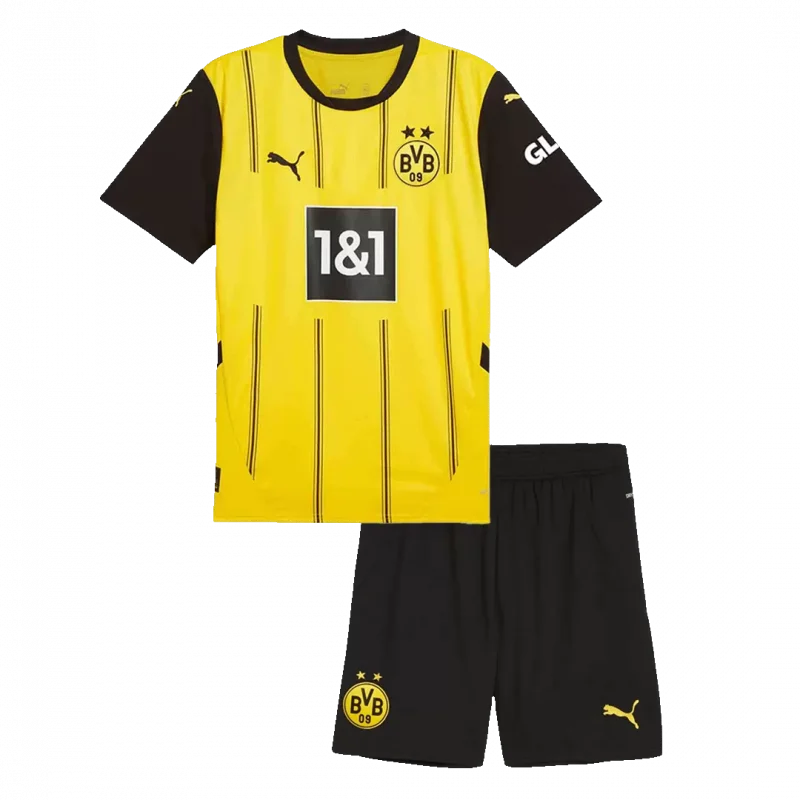 Borussia Dortmund Home Kids Soccer Jerseys Kit