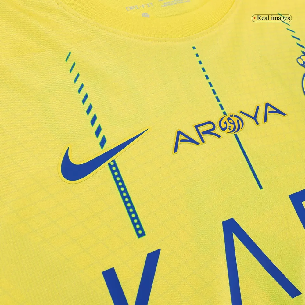 RONALDO #7 Al Nassr Home Soccer Jersey 2023/24 - Image 5
