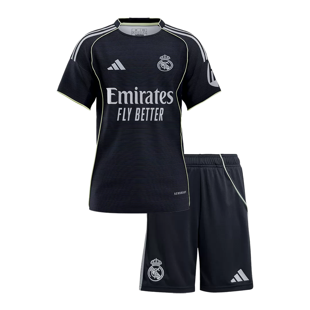 Real Madrid Away Kids Soccer Jerseys Kit 2025/26