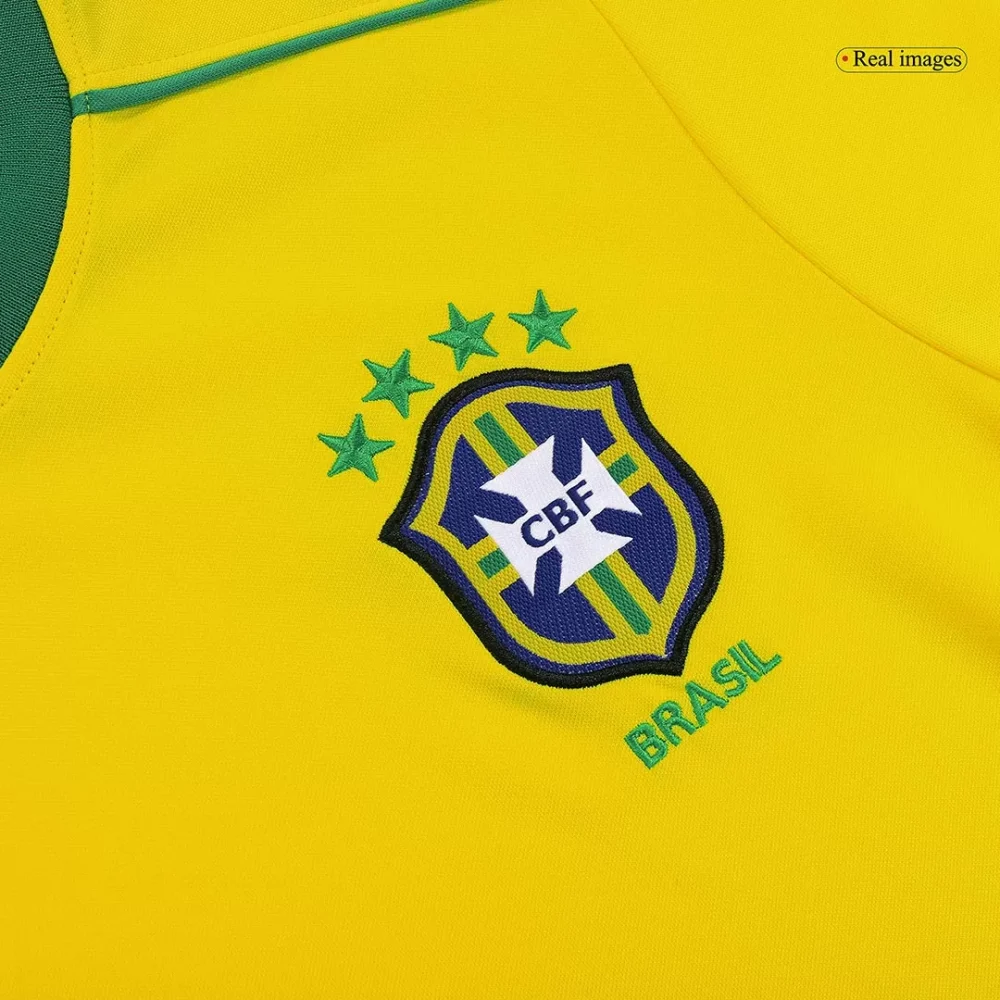 Vintage Soccer Jersey RIVALDO #10 Brazil Home 1998 - Image 7