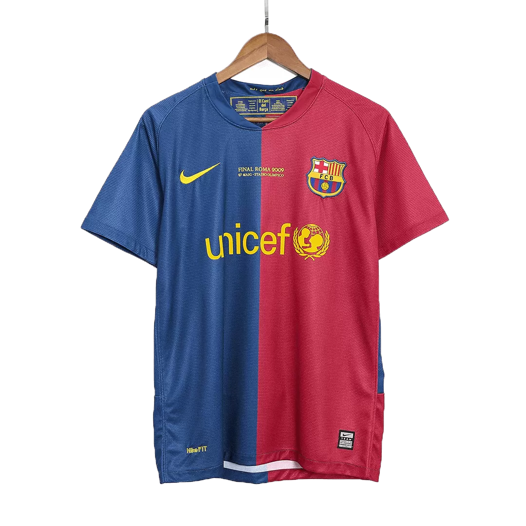 Vintage Soccer Shirts Barcelona Home 2008/09 - UCL Final - Image 3