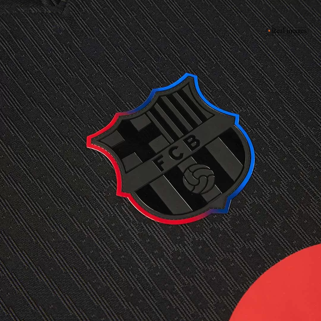 Barcelona Away Authentic Soccer Jersey - Spotify Logo Without Text - Image 8