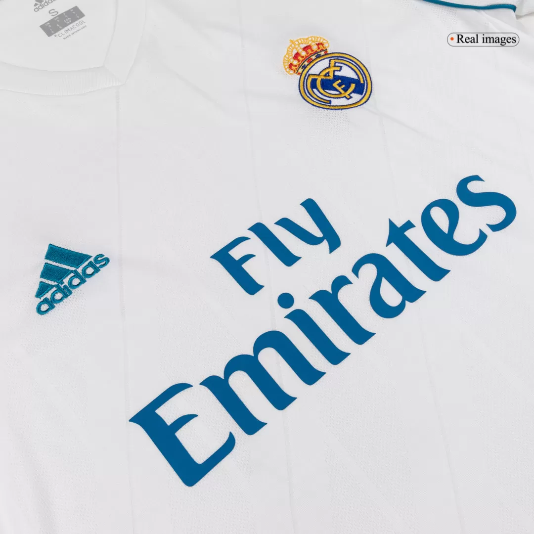 Vintage Soccer Jersey Real Madrid Home Long Sleeve 2017/18 - Image 5