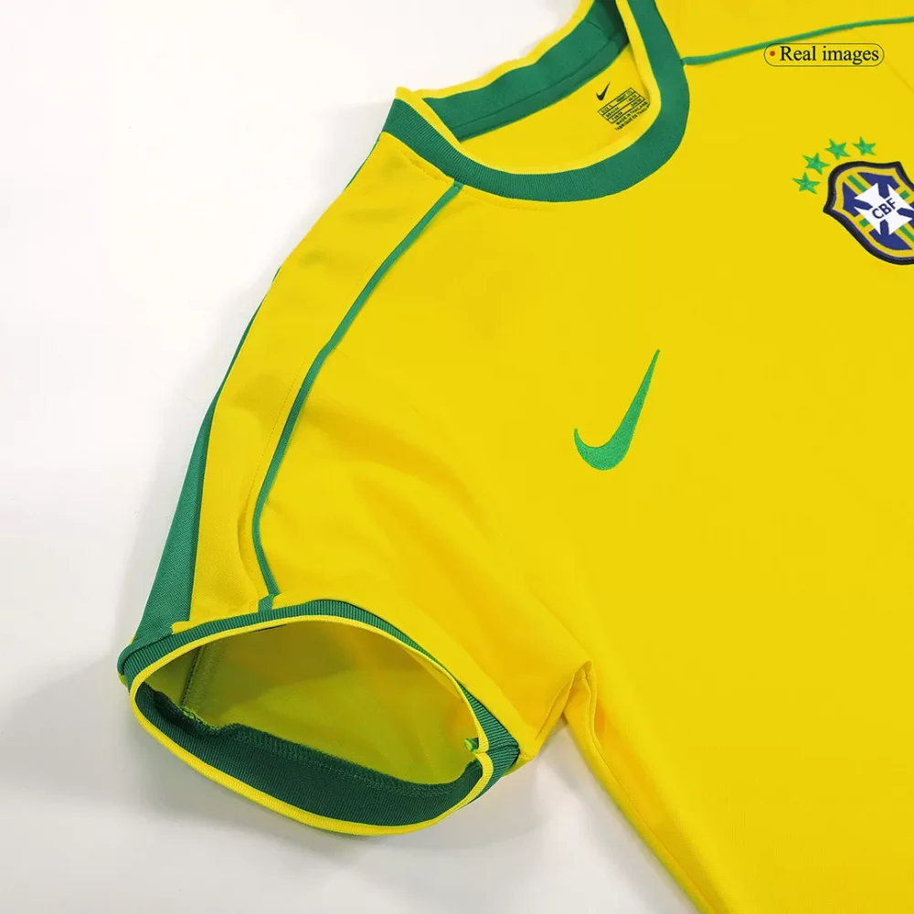 Vintage Soccer Jersey RIVALDO #10 Brazil Home 1998 - Image 8