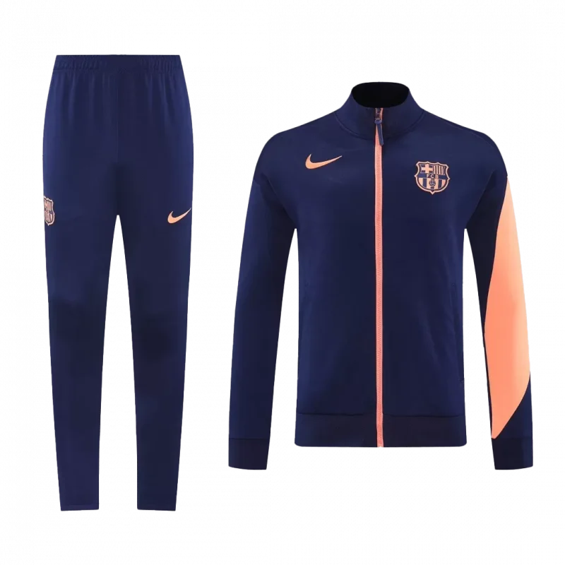 Barcelona Jacket Tracksuit 2025/26 Navy&Orange