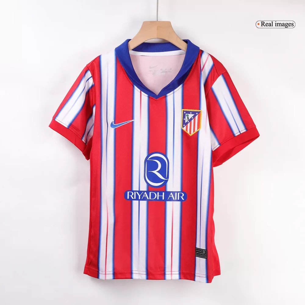 Atletico Madrid Home Kids Soccer Jerseys Full Kit - Image 2
