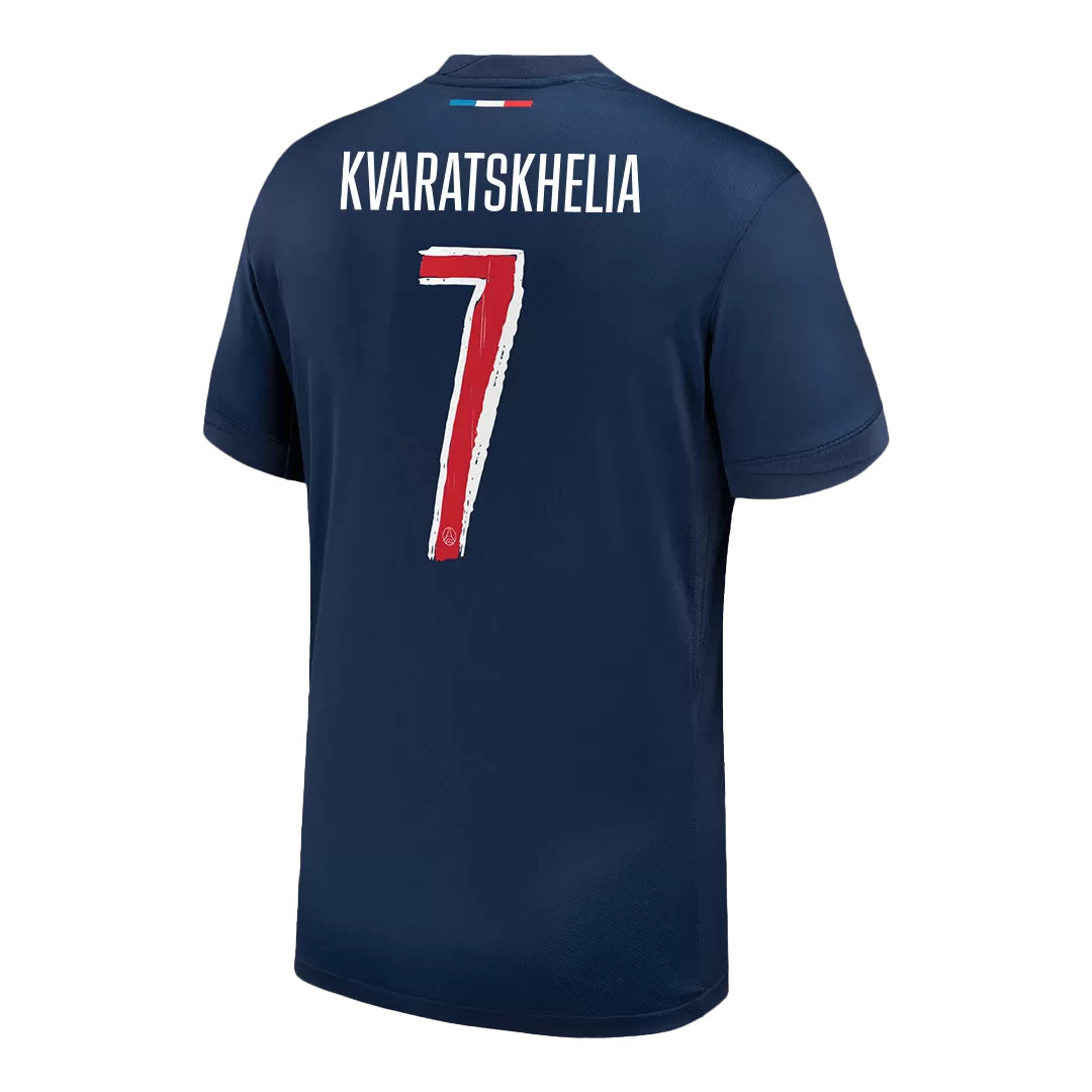KVARATSKHELIA #7 PSG Home Soccer Jersey -UCL - Image 3
