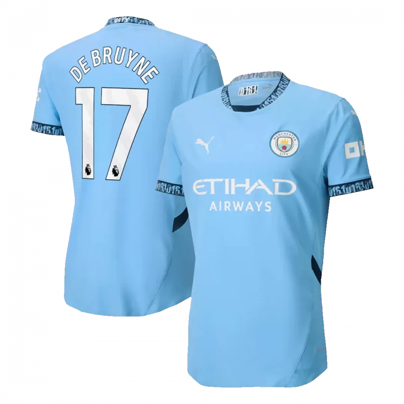DE BRUYNE #17 Manchester City Home Authentic Soccer Jersey