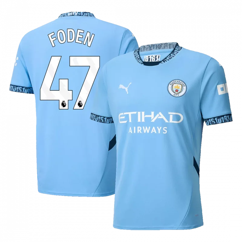 FODEN #47 Manchester City Home Soccer Jersey