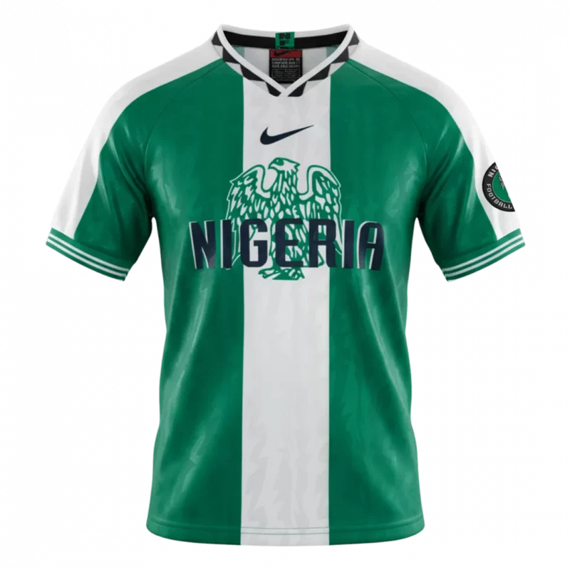 Retro Soccer Jersey Nigeria Home 1996