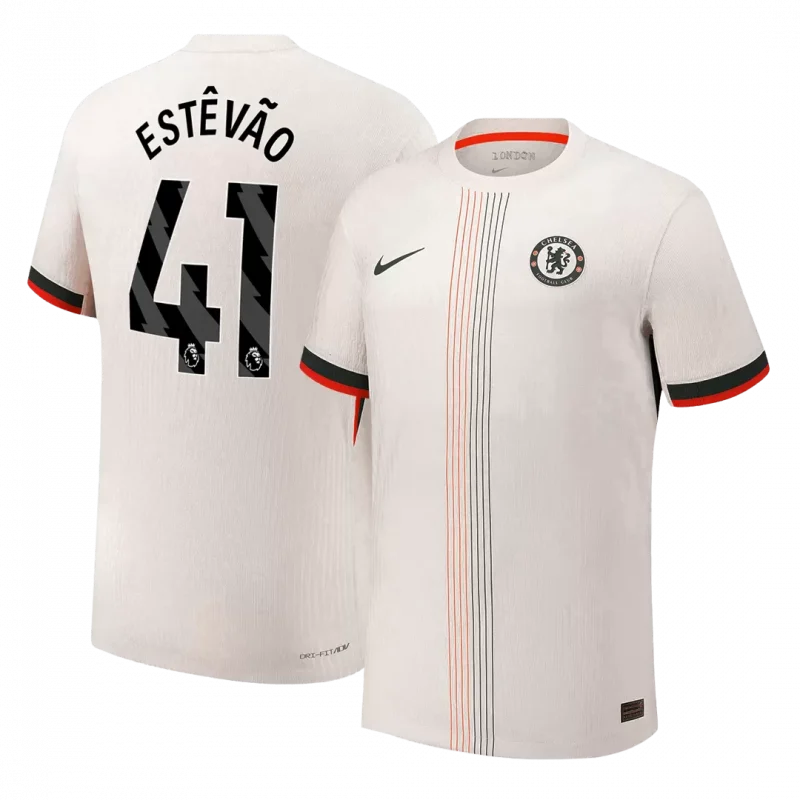 ESTÊVÃO #41 Chelsea Away Authentic Soccer Jersey 2025/26