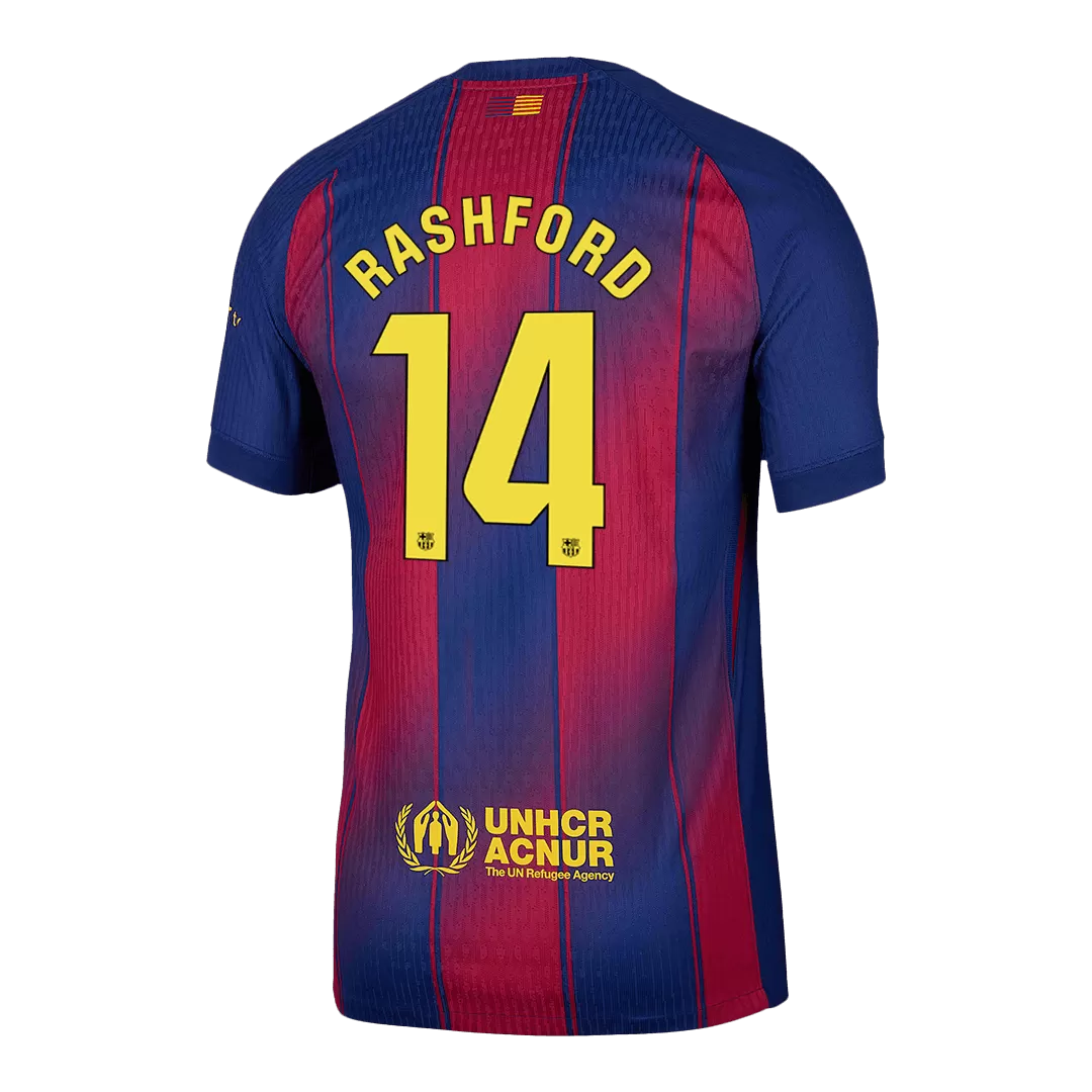 RASHFORD #14 Barcelona Home Authentic Soccer Jersey 2025/26 - Image 3