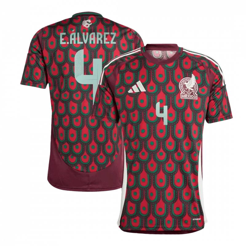 E.ÁLVAREZ #4 Mexico Home Soccer Jersey Copa America