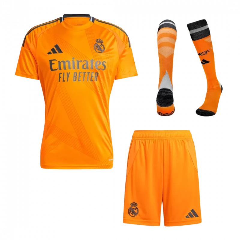 Real Madrid Away Soccer Jersey Kit(Jersey+Shorts+Socks)