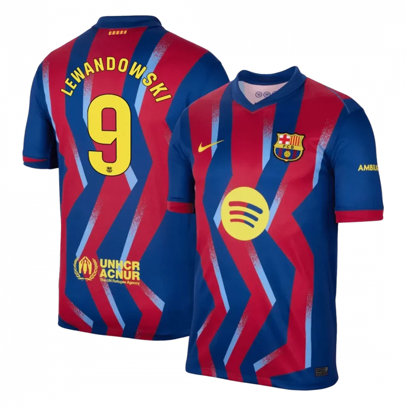 LEWANDOWSKI #9 Barcelona Fourth Away Soccer Jersey 2025/26