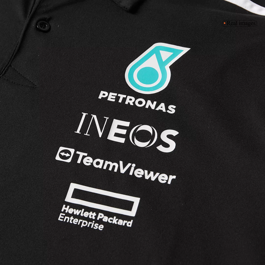 Mercedes AMG Petronas F1 2025 Team Polo Black - Image 9