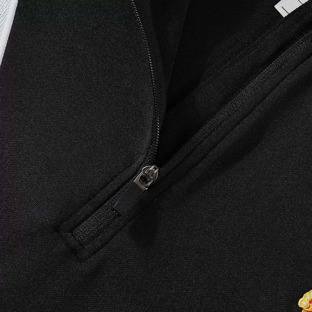 Real Madrid 1/4 Zip Tracksuit 2025/26 Kids Black - Image 6