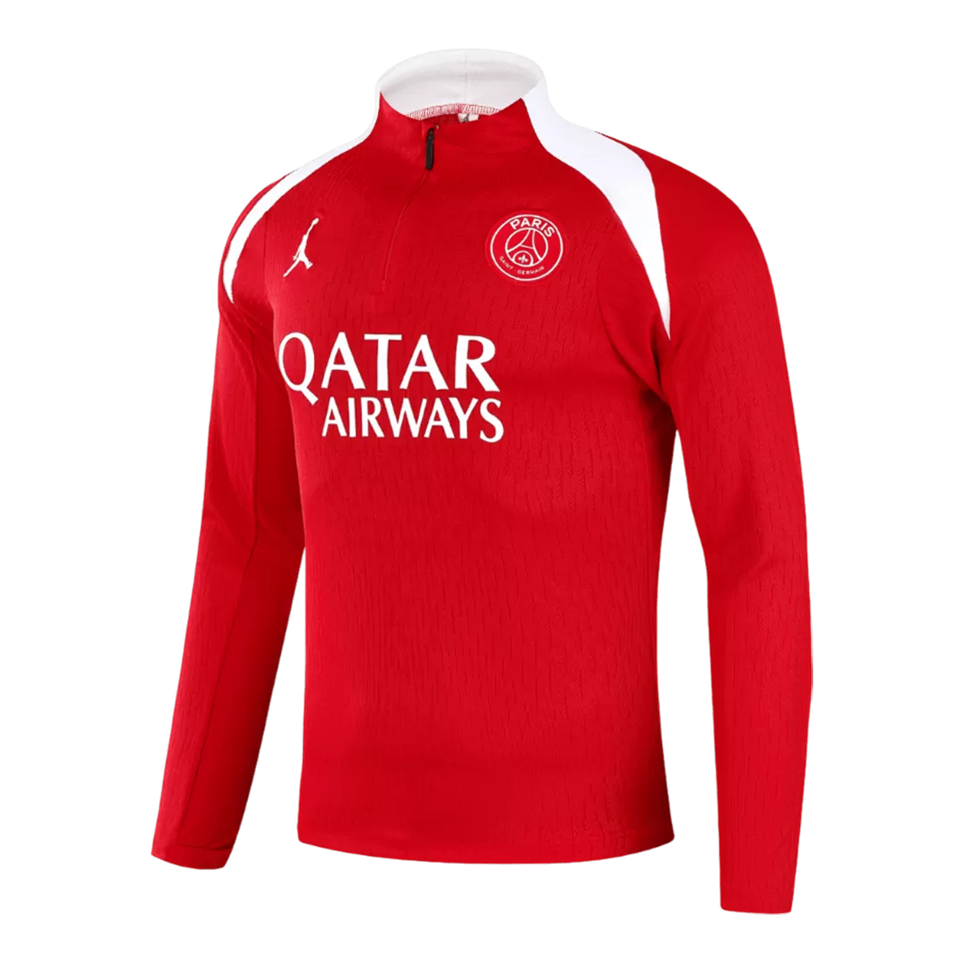 PSG 1/4 Zip Tracksuit 2025/26 Red - Image 3