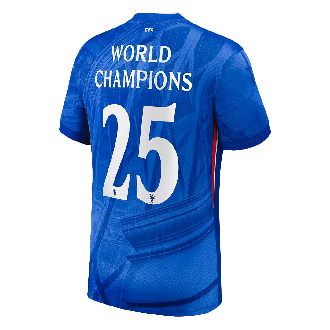 WORLD CHAMPIONS #25 Chelsea Home Soccer Jersey 2025/26 with chest badge - Image 3