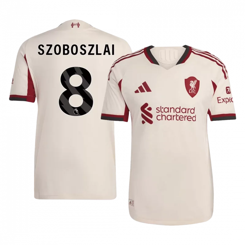 SZOBOSZLAI #8 Liverpool Away Authentic Soccer Jersey 2025/26
