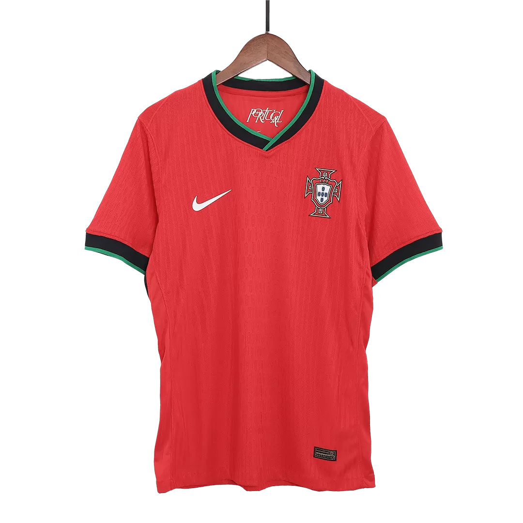 Portugal Home Authentic Soccer Jersey EURO - Image 5