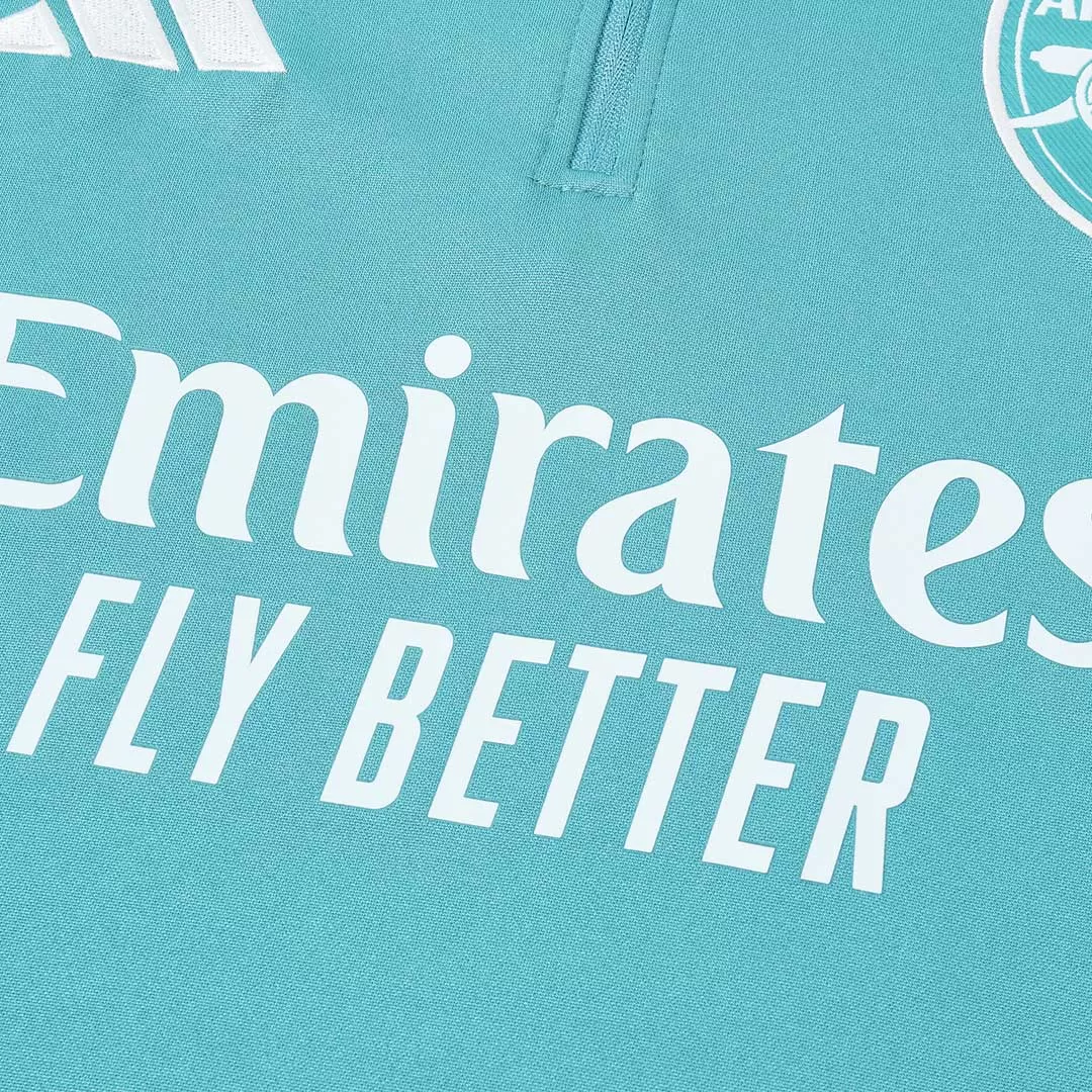 Arsenal 1/4 Zip Tracksuit 2025/26 Kids Green - Image 7