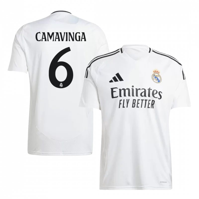CAMAVINGA #6 Real Madrid Home Soccer Jersey