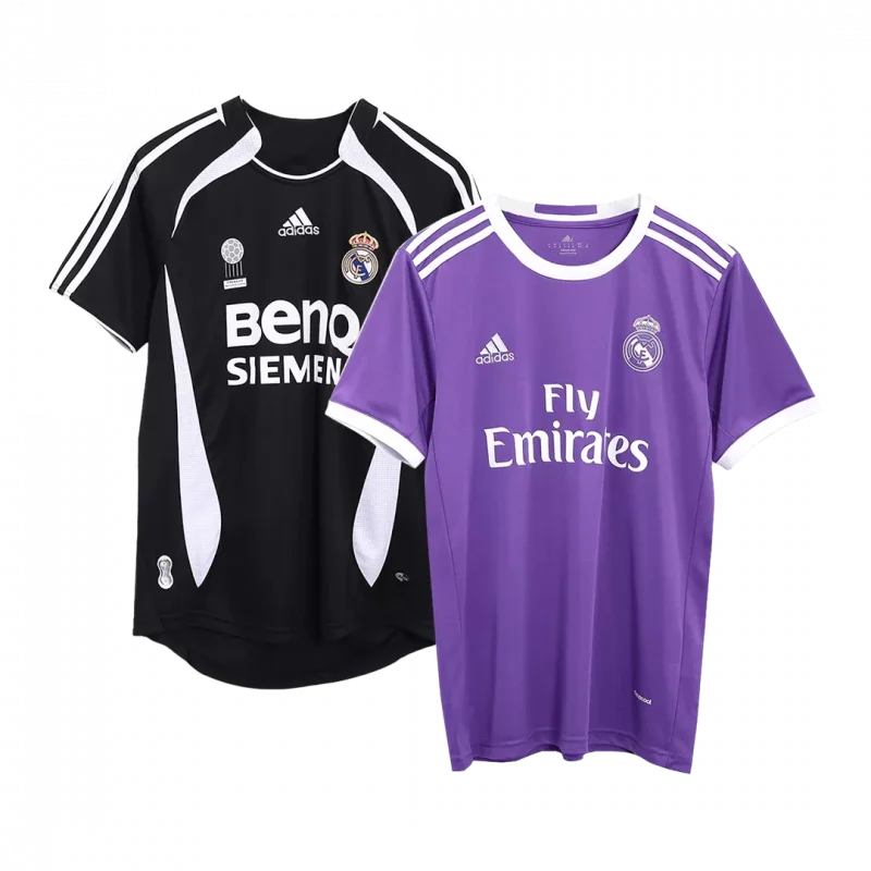 Vintage Jersey Real Madrid Away 2006/07 & Vintage Jersey Real Madrid Away 2016/17