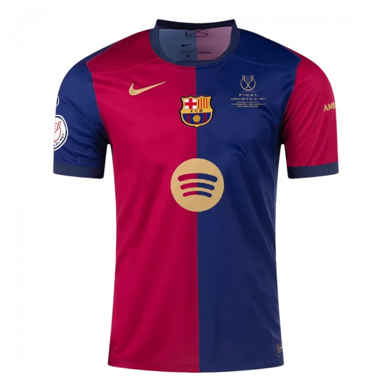 Barcelona Home Soccer Jersey - Copa del Rey Final