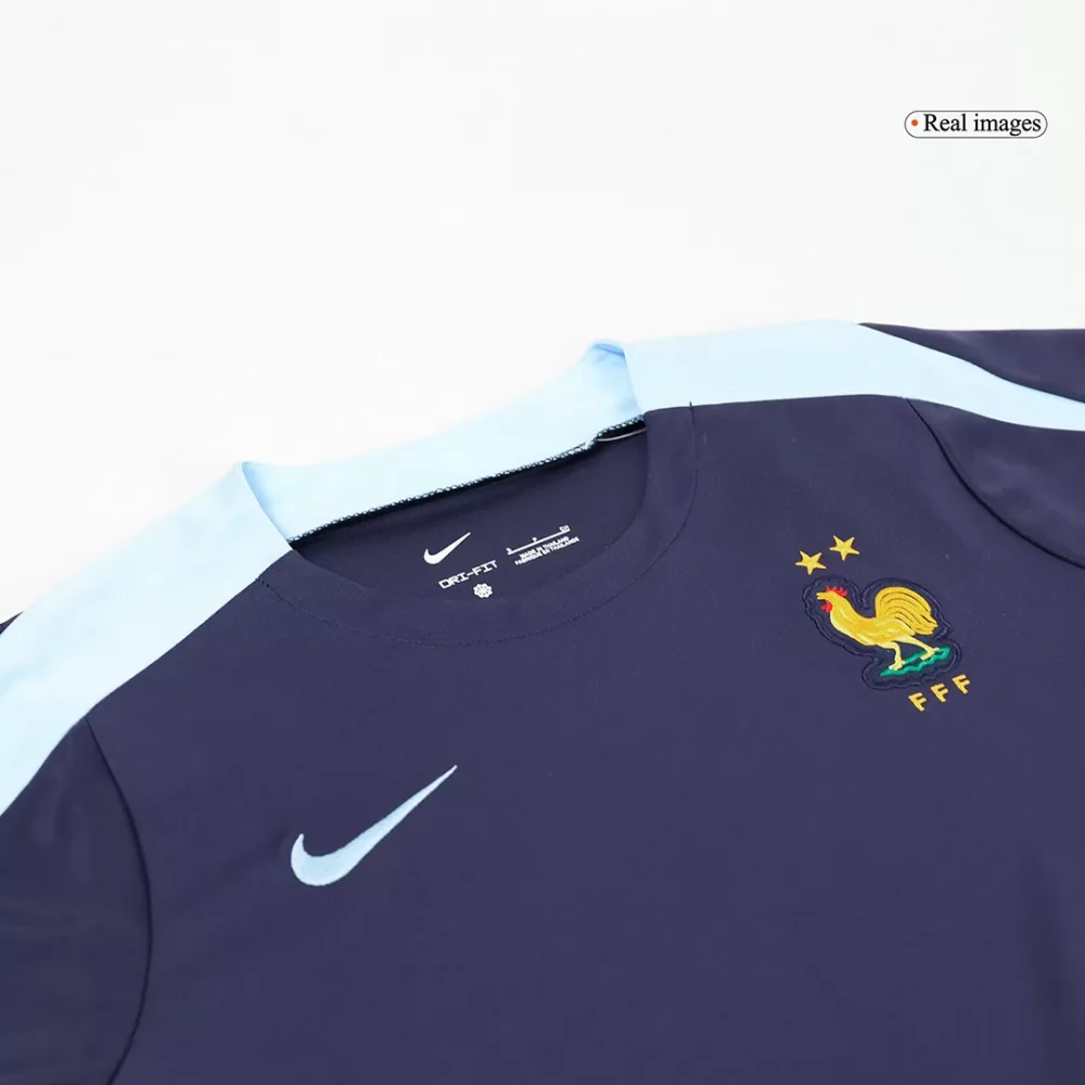 France Pre-Match Soccer Jersey EURO Navy - Image 6