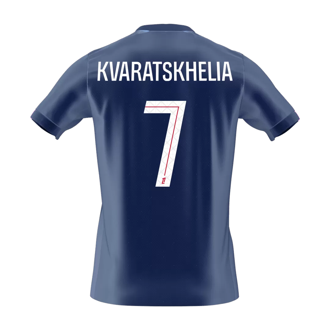 KVARATSKHELIA #7 PSG Home Soccer Jersey 2025/26 - Image 2