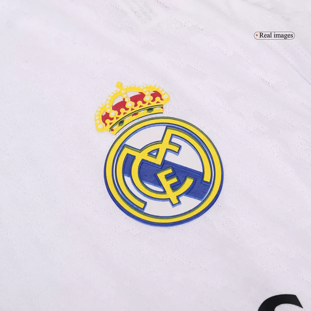 Authentic Real Madrid Home Long Sleeve Soccer Jersey - Image 9