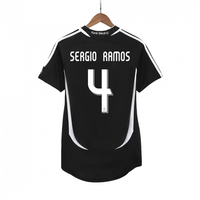 Vintage Soccer Jersey SERGIO RAMOS #4 Real Madrid Away 2006/07