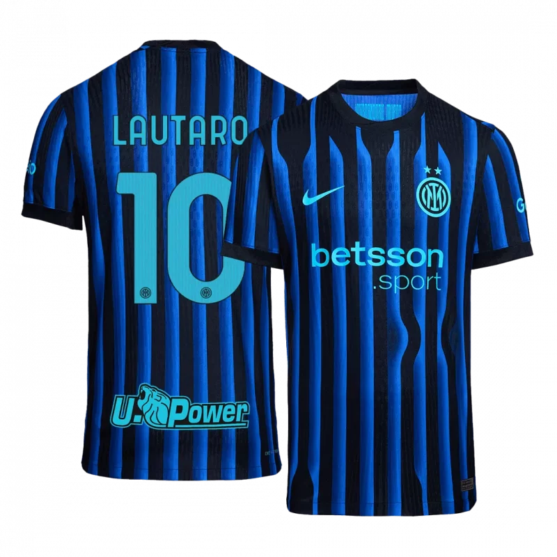 LAUTARO #10 Inter Milan Home Authentic Soccer Jersey 2025/26